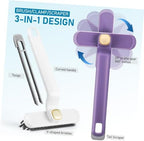 PRETYZOOM 3pcs Grout Cleaning Brush Hard Scrubbing Tool for Tile Shower Bathtub Gap Crevice Cleaning Rotatable Head Brush for Easy Use - Image 2