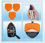 XINDELL Interior Windshield Cleaner Tool, Car Window Cleaning Kit with 4 Reusable Microfiber Pads, Extendable Handle & 360° Rotating Head, Streak-Free Auto Glass Wiper for Truck SUV RV - Image 5