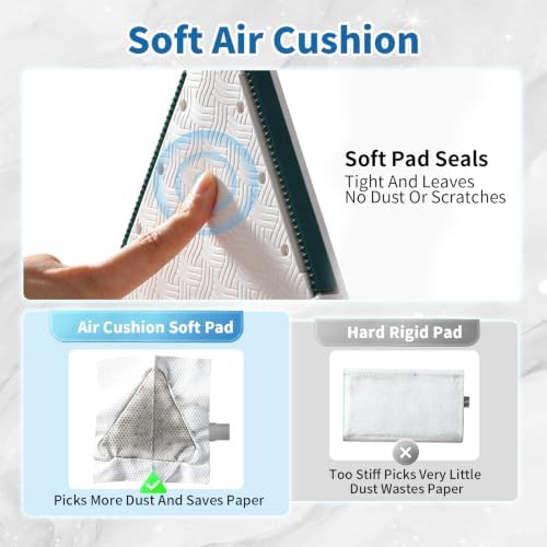Small Mini Snap Grip Clamp Triangular Dust Mop, One-Click Cloth Change - Image 4
