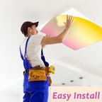 6 Pack Fluorescent Light Covers with 60 Magnets Decorative for Classroom Ceiling Light 4 x 2 Feet Magnetic Lights Covers Filter Easy Install for Office School Hospitals Drop Ceiling Supplies(Gradient) - Image 5