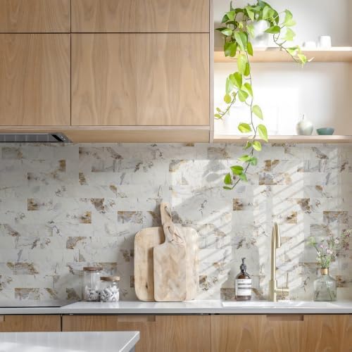 STICKGOO 10-Sheets Peel and Stick Backsplash, Glossy Pandora - Image 4