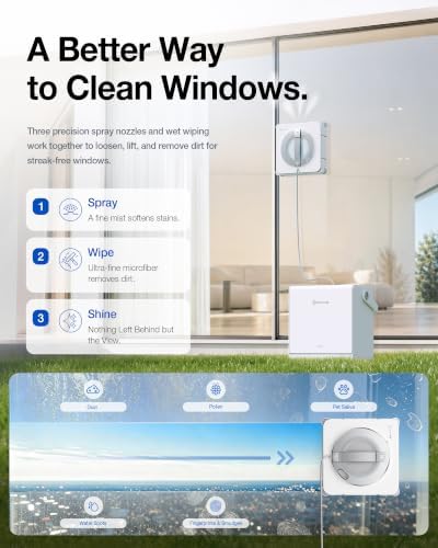 ECOVACS WINBOT W2S PRO Omni Robotic Window Cleaner with Portable Station - Image 4