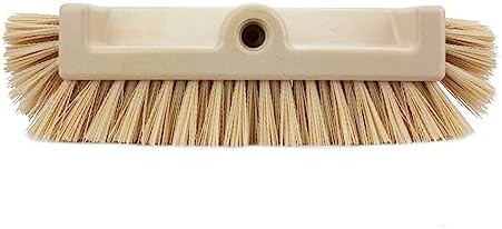 SPARTA Multi-Level Tile Scrub Brush 12" Wide Brush Head, Heavy-Duty Tile Cleaning Brush with End Bristles for Commercial Tiles, Tubs and Floor, Plastic, 12 Inches, Tan, (Pack of 12) - Image 4
