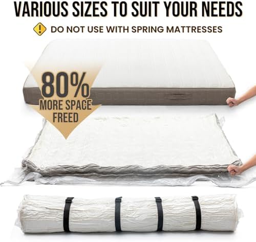 TAILI Mattress Vacuum Bag,Full/Queen Mattress Storage Bag for Memory Foam - Image 2