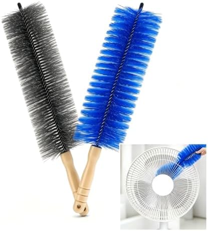 2PCS Fan Cleaning Brush, 2026 New Bendable Microfiber Head Dusting Brushes, Remover Washable ldeal for Electric and Blind, Home Car Vents, Air Conditioning, Curtain by Unknown