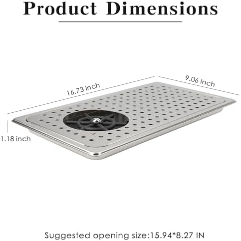 Pitcher Washer, Espresso Washer, Drainage and Drip Tray Stainless Steel Bar Glass Washer is The Sink, and The Cup Spray Washer is The Home Kitchen Hotel Cafe Restaurant (KF27-Silver) - Image 5