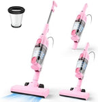 Vazone R6X Corded Stick Vacuum Cleaners for Home, 20Kpa Powerful Suction Stick Vacuum with 16Ft Cord, 2 in 1 Lightweight Handheld Vacuum Cleaner for Hardwood Floor Pet Hair (Cerise) by Unknown