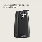 bella Electric Can Opener and Knife Sharpener, Black - Image 6
