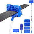 Ceiling Fan Cleaner Duster with 72" Extension Pole & 4 Reusable Pads, High Ceiling Fan Blade Cleaning Tool, Flexible Microfiber Duster for Baseboard,Blinds,Cobwebs,Floor, -Lightweight & Washable by LIYFUHY