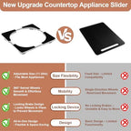 Adjustable Appliance Sliding Tray - Expandable 11" x 11"- 20" x 20" - Image 6