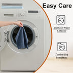80 Pack Microfiber Cleaning Cloth Roll,Lint Free Rags & Tear Away Reusable Towels Washable Scratch,Ultra Absorbent Dish Rags(12" x 12") for Car Kitchen Home Garage-Navy Blue - Image 6