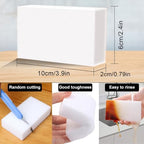 (50 Pack) Eraser Sponge SmilePowo Maigc Cleaning Sponge Eraser Melamine Sponges in Bulk Boat Eraser Multi Surface Scrubber Foam Cleaning Pads - Bathtub, Floor, Baseboard, Bathroom, Wall Cleaner - Image 5