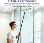 2-in-1 Window Shower Squeegee with Extension Pole for Glass Doors - Image 7