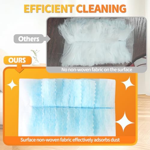 60 Count Electrostatic Duster Refills Compatible with Swiffer Duster,Multi-Surface Dusting Refills,Microfibre Dusters for Cleaning with 1Pcs Short Handle,Unscented - Image 4