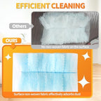 60 Count Electrostatic Duster Refills Compatible with Swiffer Duster,Multi-Surface Dusting Refills,Microfibre Dusters for Cleaning with 1Pcs Short Handle,Unscented - Image 4