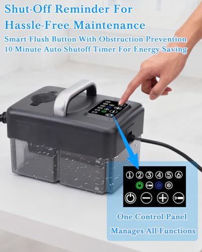 Steam Cleaner for Home - 1600ML Water Tank 15s Heat-Up Portable Steamer for Cleaning, 6 Level Adjustable, 2500W, 45PSI, 250°F Steam, Handheld Steam Cleaner for Car Detailing, Grease, Tile,Grout - Image 4