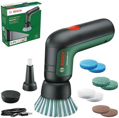 Bosch Electric Cleaning Brush UniversalBrush (3.6 Ah Integrated Battery, 1 Micro USB Charger and 4 Cleaning attachments Included, in Carton Packaging) - Image 2