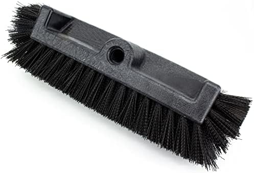 SPARTA Multi-Level Tile Scrub Brush 12" Wide Brush Head, Heavy-Duty Tile Cleaning Brush with End Bristles for Commercial Tiles, Tubs and Floor, Plastic, 12 Inches, Black by SPARTA