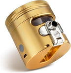 MANUAL Grinder AUTOMATIC Dispenser Large 2.5" Aluminum Alloy, for HOME & KITCHEN ONLY (Gold) - Image 5