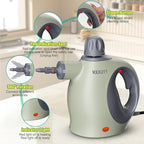 Multi-Surface Handheld Pressurized Steam Cleaner with 13 PCS Accessory ，Portable Steamer for Cleaning, Multipurpose Steam Cleaner for Home/Car/Bathroom/Grease/Upholstery/Floor/Grout and More (Green) - Image 6