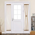 MIULEE Brown 25 x 72 Inches Sidelight French Door Sheer Curtains by MIULEE