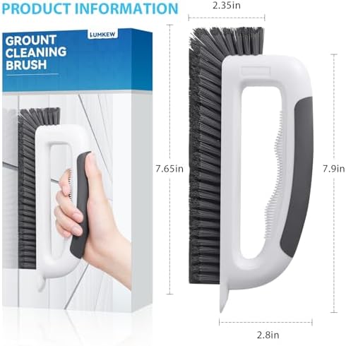 Lumkew Grout Cleaning Brush Cleaner for Floors Tile, Black, 1 Pcs - Image 7