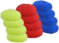 Nylon Scouring Pads-Dish Scrubber, for Dishes, Pots, and Stoves, Durable Mesh Scourers, for Tough Cleaning. Nylon Dish Scrubbers, Pack of 4, Assorted Colors, By Superio by Superio