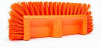 SPARTA Multi-Level Tile Scrub Brush 12" Wide Brush Head, Heavy-Duty Tile Cleaning Brush with End Bristles for Commercial Tiles, Tubs and Floor, Plastic, 12 Inches, Orange - Image 3