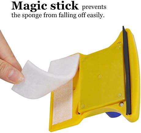 Shape Double‑Side Magnetic Glass Cleaner Wiper with 2 Cotton for Window - Image 3