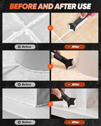 Saker Silicone Caulking Tool 3-in-1 Grout Removal Tool Classic Black - Image 6