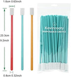 100PCS Disposable Crevice Cleaning Brush Tool kit, Disposable Toilet Brush, Disposable Toilet seat Cleaner Tool (Blue) - Image 2