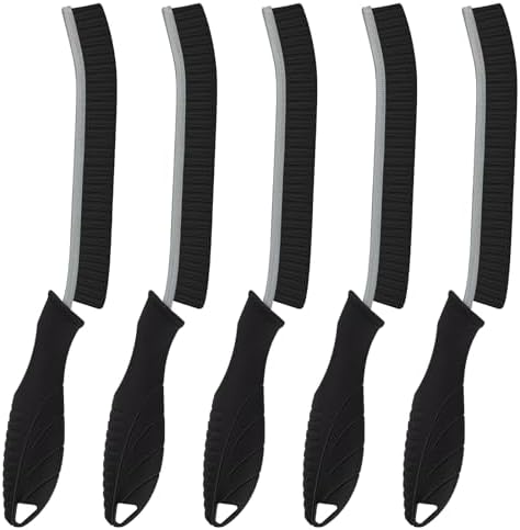 KMOSENIA Crevice Cleaning Brush, 5 Pack Hard Bristle Grout Brush by KMOSENIA