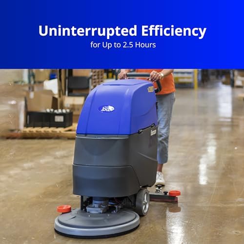 USA-CLEAN X20BT Traction Driven Auto Scrubber Machine Walk Behind - 20 inches (500mm) Cleaning Path - Two 12V AGM batteries - Rugged Brush - User-Friendly - Commercial Floor Cleaning Machines - Image 3