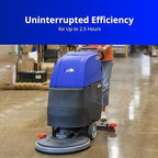 USA-CLEAN X20BT Traction Driven Auto Scrubber Machine Walk Behind - 20 inches (500mm) Cleaning Path - Two 12V AGM batteries - Rugged Brush - User-Friendly - Commercial Floor Cleaning Machines - Image 3