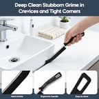 Dryer Vent Cleaner Kit 5 Pcs, Refrigerator Coil Cleaning Brush, Sewer Set Brush, Dryer Lint Cleaner Brush for Flexible Lint Remover, Kitchen Sink, Bathroom Clog, Toilet, Vent Scrubber - Image 6