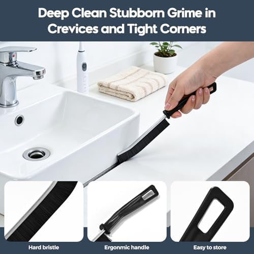 Dryer Vent Cleaner Kit 5 Pcs, Refrigerator Coil Cleaning Brush, Sewer Set Brush, Dryer Lint Cleaner Brush for Flexible Lint Remover, Kitchen Sink, Bathroom Clog, Toilet, Vent Scrubber - Image 6
