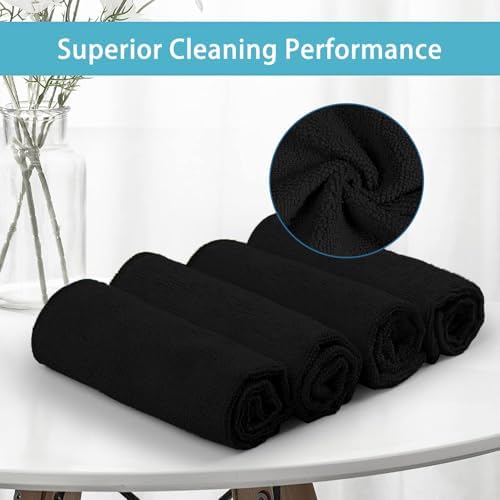 HOMEXCEL 8PK Microfiber Cleaning Cloth, Cleaning Rags for Home, 11.5x11.5in - Image 2