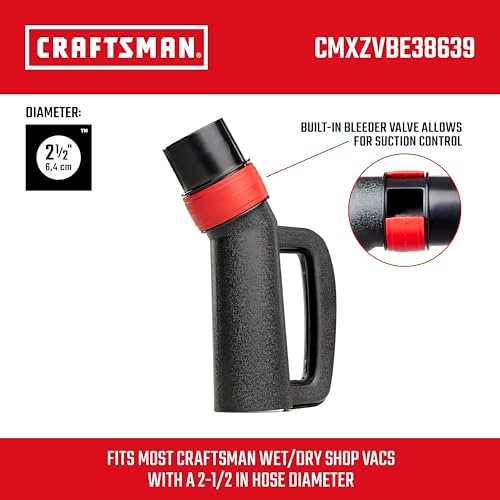 CRAFTSMAN CMXZVBE38639 2-1/2 in. Hose Grip Handle Wet Dry Vac Attachment - Image 3