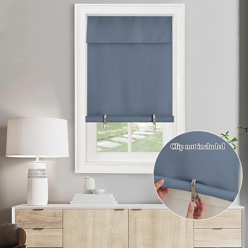 NICETOWN Stone Blue Thermal Insultaed Blackout French Door Curtain - Image 3
