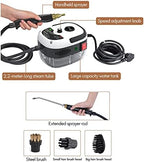 2500W Handheld Steam Cleaner High Temperature Pressurized Steam Cleaning Machine Portable Car Steamer with Brush Heads (White) - Image 5