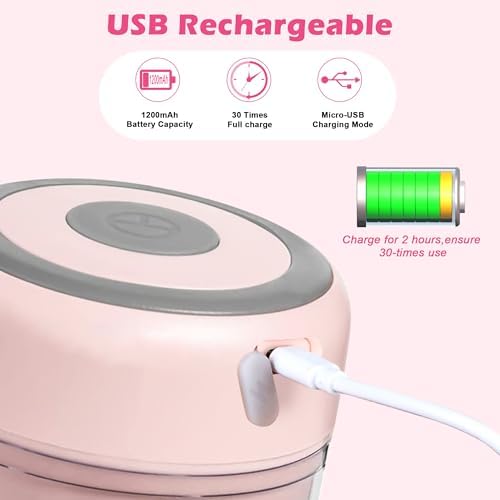 Electric Garlic Mincer, 250ML Small Onion Chopper USB - Image 3