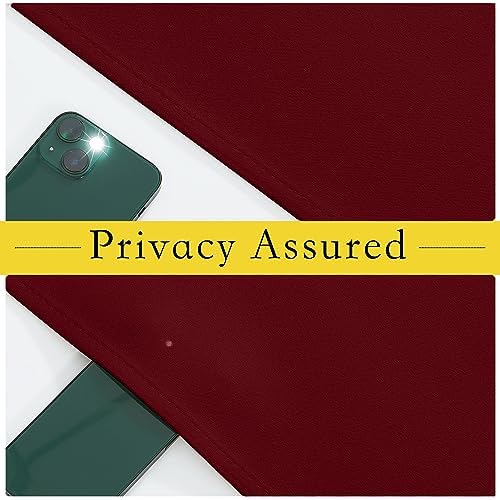 NICETOWN Burgundy Red Front Door Curtains Thermal Insulated Window Curtain - Image 4