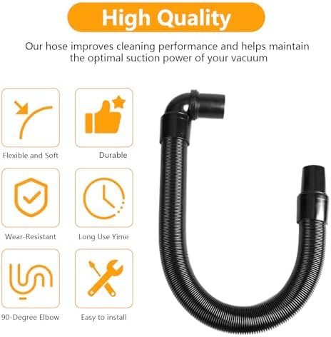 103048 Static-Dissipating Backpack Vacuum Hose Compatible with ProTeam Vacuum Hose with 1-1/2-inch Cuffs, Also fits Pro-Team Super Coach, Mode 6, and other Models - Replacement Backpack Vacuum Hoses - Image 5