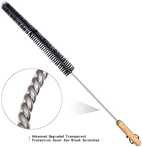26 inch Clothes Dryer Lint Brush Vent Trap Cleaner Brush - Long Flexible Refrigerator Coil Soft Bristile Brush, Laundry Room and Washer Dryer Organizers - Image 2