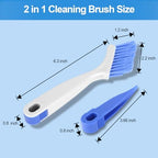 Asltw Swan Neck Cleaning Brush Set, 3 Angled Handle Scrub Brushes + 1 Crevice Brush for Window Tracks, Grout, Corners and Tight Spaces, Firm Bristles for Deep Cleaning in Kitchen and Bathroom - Image 5