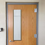 NICETOWN Greyish White Classroom Door Window Cover, Lockdown Shade - Image 7