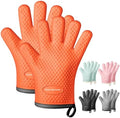MAD SHARK Silicone Oven Mitts with Fingers Heat Resistant 450°F in Kitchen by MADSHARK