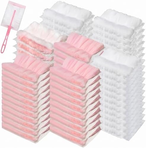 Mimorou 100 Pcs Disposable Dusters Refills Bulk for Cleaning (Pink Color) by Mimorou