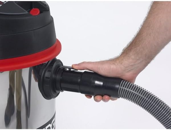 RIDGID 50353 1610RV Stainless Steel 16-Gal. Wet Dry Shop Vacuum with Cart, 6.5 Peak HP Motor, Large Wheels, Pro Hose, Drain, and Blower Port, Red - Image 5