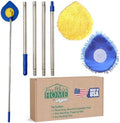 CHOMP Long Handle Wall Cleaner, 5 Minute CleanWalls Extendable Wall Washer, Ceiling Cleaner, Baseboard Duster, Telescoping Dry Dust and Wet Wash Cleaning Mop with Washable Microfiber Pad by CHOMPHealthierHome
